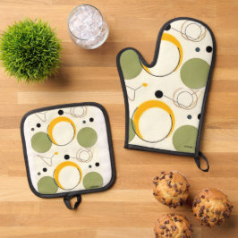 Set De Manoplas Guantes para horno