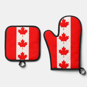 Set De Manoplas Guantes para horno y protectores de olla, bandera 