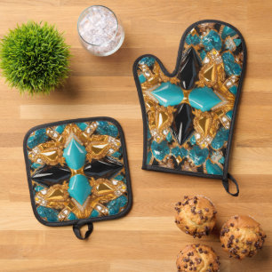 Set De Manoplas Guantes para horno y protectores de olla, colores