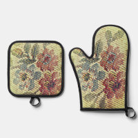 GUANTES PARA HORNO Y SUJETADORES DE OLLAS DISEÑO D