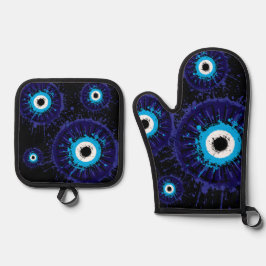 Set De Manoplas 🧿 Guardián de Cocina Ojo Malo