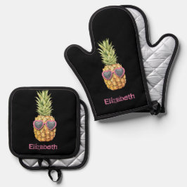 Set De Manoplas Guay Tropical Pineapple, Alfombrilla de auto de co