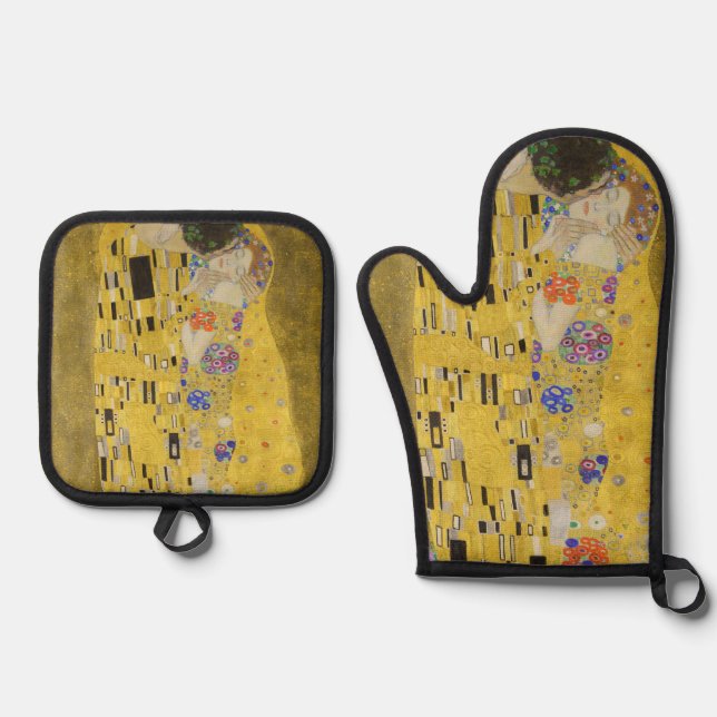 Set De Manoplas Gustav Klimt - El beso (Anverso)