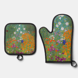 Set De Manoplas Gustav Klimt - Jardín de flores