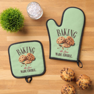 Set De Manoplas Hacer pan es comestible hecho de amor