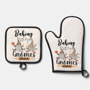 Set De Manoplas Hacerlo con mi Gnomes Escandinavo divertido