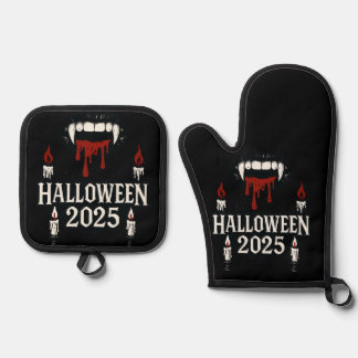 Set De Manoplas Halloween con vampiros góticos