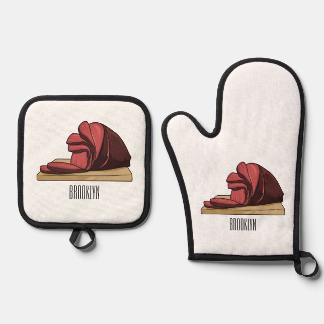 Set De Manoplas Ham personalizado ilustracion (Anverso)
