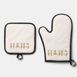 Set De Manoplas Hang Hmong Apellido Beige Plaid