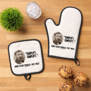 Set De Manoplas Henry David Thoreau Simplifica la oferta