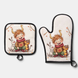 Set De Manoplas „Herbstfreunde – Ein Tag voller Lachen“