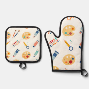Set De Manoplas Herramientas de pintura para artistas Patrón Lindo