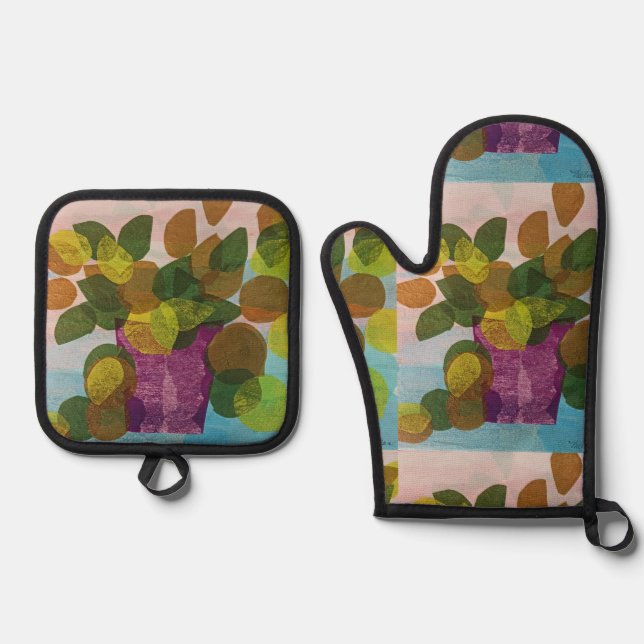 Set De Manoplas Hojas (Anverso)