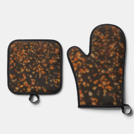 Set De Manoplas hojas de otoño