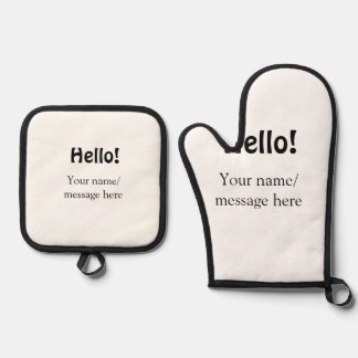 Set De Manoplas Hola agregar mensaje de nombre simple mínimo tem d