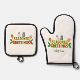 Set De Manoplas Holiday Seasoned Greetings