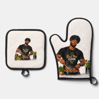Set De Manoplas Hombres Reales Cocinan