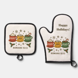 Set De Manoplas Hope joy Peace and Cocoa