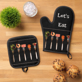 Set De Manoplas Horquilla negra