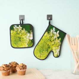 Set De Manoplas Hortensia Limelight Verde Chartreuse Elegante