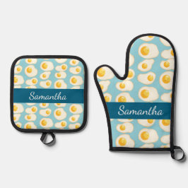 Set De Manoplas Huevos fritos