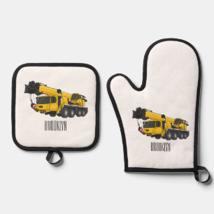 Set De Manoplas Ilustracion de personalizado de camiones Crane