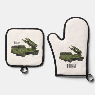 Set De Manoplas Ilustracion de personalizado de camiones de misile