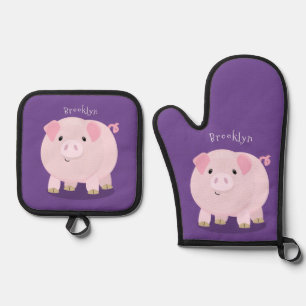 Set De Manoplas Ilustracion de personalizado de costillar de cacer