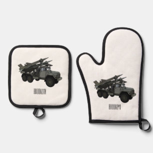Set De Manoplas Ilustracion de personalizado de vehículos de misil