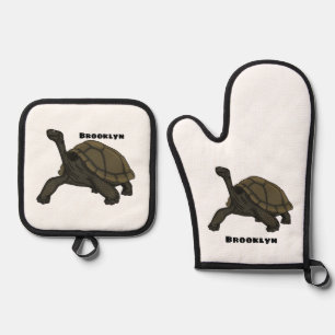 Set De Manoplas Ilustracion de tortugas terrestres de Galápagos