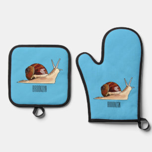 Set De Manoplas Ilustracion personalizado de caracoles
