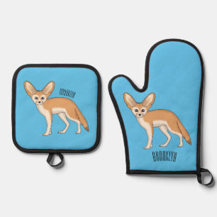 Set De Manoplas Ilustracion personalizado de Fennec fox