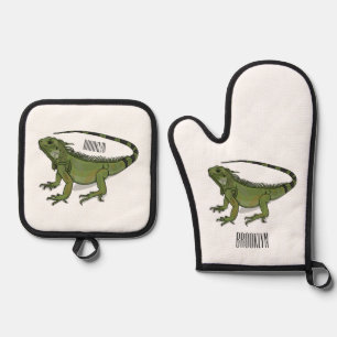 Set De Manoplas Ilustracion personalizado de Iguana