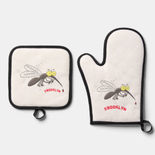 Set De Manoplas Ilustracion personalizado de insectos de mosquitos