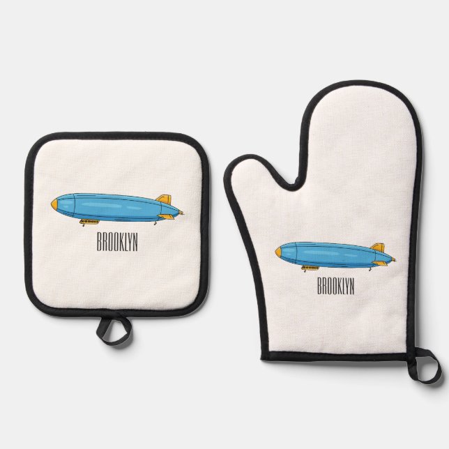 Set De Manoplas Ilustracion personalizado de la aeronave (Anverso)