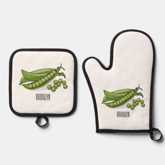 Set De Manoplas Ilustracion personalizado de Pea (Anverso)