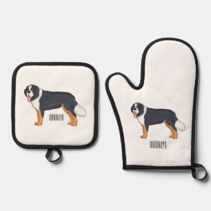 Set De Manoplas Ilustracion personalizado de perro de montaña de B