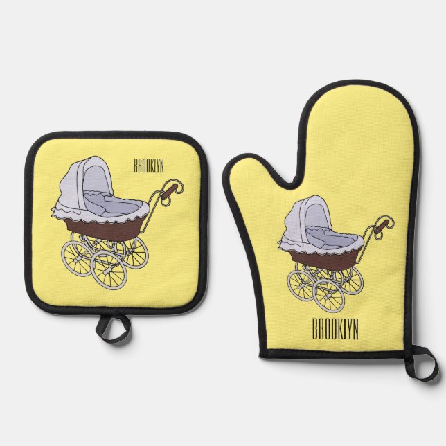 Set De Manoplas Ilustracion personalizado de Stroller (Anverso)