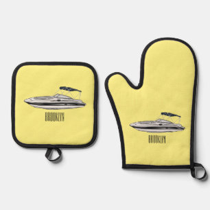 Set De Manoplas Ilustracion personalizado en motocicleta