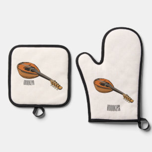 Set De Manoplas Ilustracion personalizado Mandolin