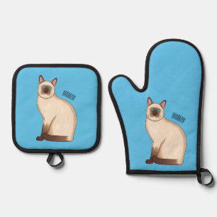 Set De Manoplas Ilustracion personalizado siamés