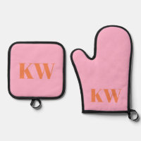 Iniciales de monograma modernas personalizadas en 