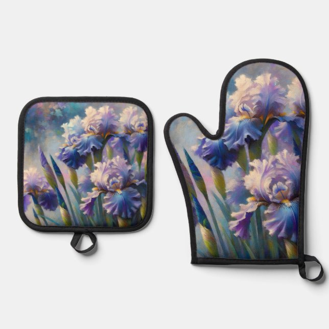 Set De Manoplas Iris hídrico japonés (Anverso)