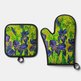 Set De Manoplas iris oven mitt