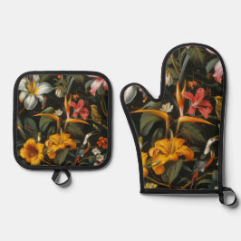 Set De Manoplas jardín tropical