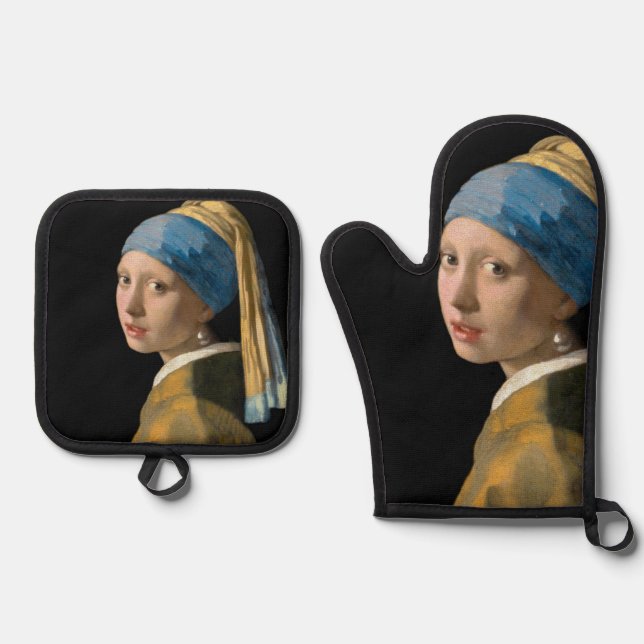 Set De Manoplas Johannes Vermeer, Chica de Pearl Earring (Anverso)