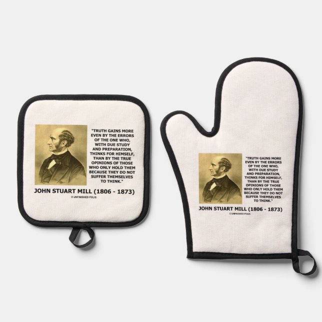Set De Manoplas John Stuart Mill Truth obtiene más citas (Anverso)