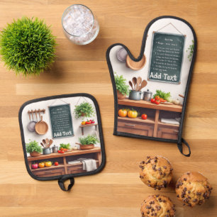 Set De Manoplas Juego de 2 Manoplas para Horno y Soporte para Olla