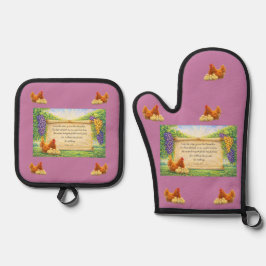 Set De Manoplas Juego de agarraderas y salvamanteles para horno co