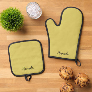 Set De Manoplas Juego de guantes de horno personalizados de color 